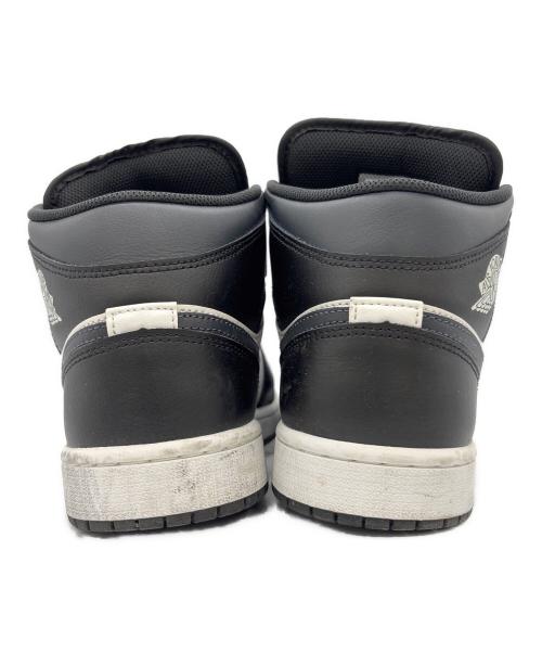 NIKE（ナイキ）NIKE (ナイキ) AIR JORDAN 1 MID ブラック×ホワイト サイズ:27の古着・服飾アイテム