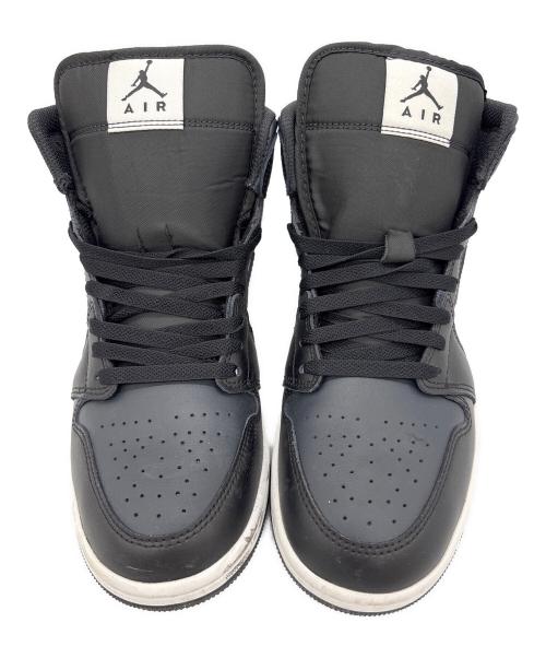 NIKE（ナイキ）NIKE (ナイキ) AIR JORDAN 1 MID ブラック×ホワイト サイズ:27の古着・服飾アイテム