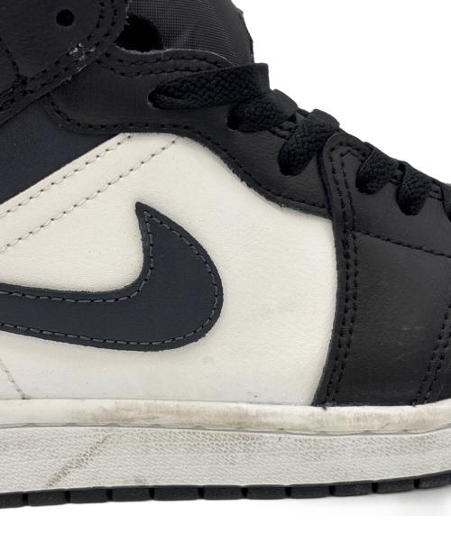 NIKE（ナイキ）NIKE (ナイキ) AIR JORDAN 1 MID ブラック×ホワイト サイズ:27の古着・服飾アイテム