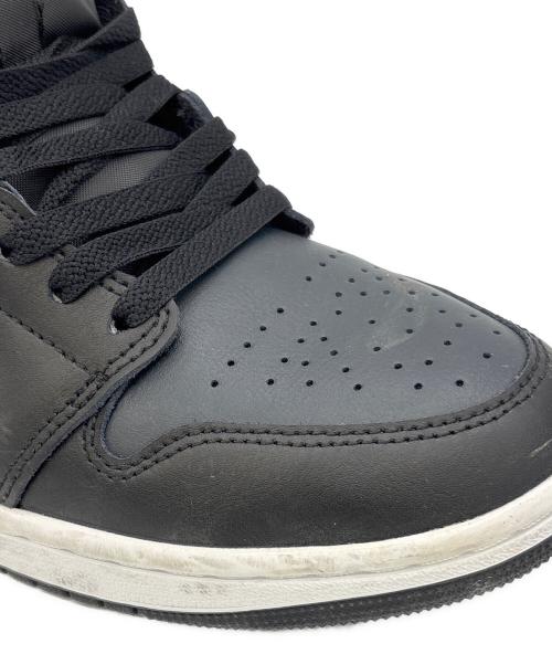 NIKE（ナイキ）NIKE (ナイキ) AIR JORDAN 1 MID ブラック×ホワイト サイズ:27の古着・服飾アイテム