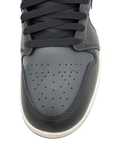 NIKE（ナイキ）NIKE (ナイキ) AIR JORDAN 1 MID ブラック×ホワイト サイズ:27の古着・服飾アイテム