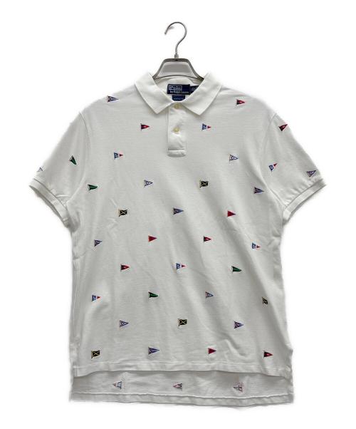 POLO RALPH LAUREN（ポロ・ラルフローレン）POLO RALPH LAUREN (ポロ・ラルフローレン) ポロシャツ ホワイト サイズ:LLの古着・服飾アイテム