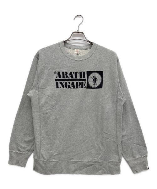 APE SHALL NEVER KILL APE（エイプ シャル ネバー キル エイプ）APE SHALL NEVER KILL APE (エイプ シャル ネバー キル エイプ) スウェット グレー サイズ:Mの古着・服飾アイテム