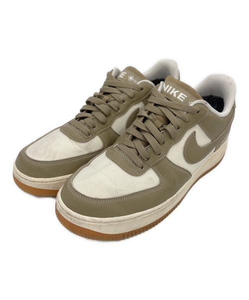 NIKE（ナイキ）NIKE (ナイキ) AIR FORCE1 ベージュ×ホワイト サイズ:27の古着・服飾アイテム