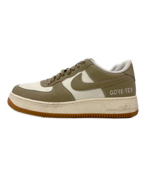 NIKE（ナイキ）NIKE (ナイキ) AIR FORCE1 ベージュ×ホワイト サイズ:27の古着・服飾アイテム