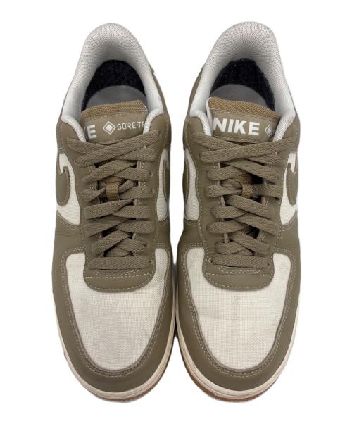 NIKE（ナイキ）NIKE (ナイキ) AIR FORCE1 ベージュ×ホワイト サイズ:27の古着・服飾アイテム