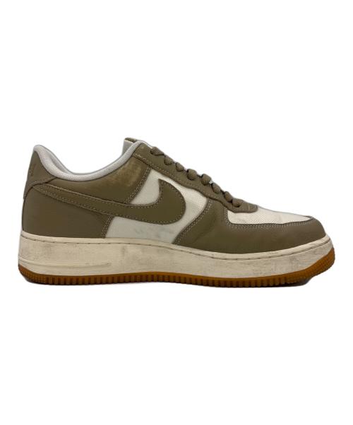 NIKE（ナイキ）NIKE (ナイキ) AIR FORCE1 ベージュ×ホワイト サイズ:27の古着・服飾アイテム