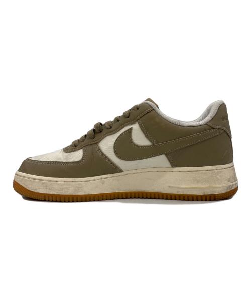 NIKE（ナイキ）NIKE (ナイキ) AIR FORCE1 ベージュ×ホワイト サイズ:27の古着・服飾アイテム