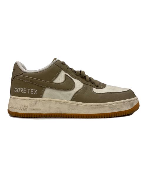 NIKE（ナイキ）NIKE (ナイキ) AIR FORCE1 ベージュ×ホワイト サイズ:27の古着・服飾アイテム