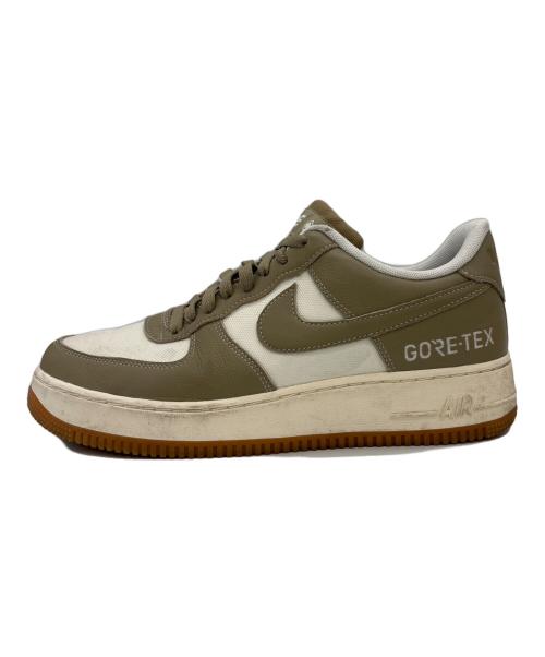 NIKE（ナイキ）NIKE (ナイキ) AIR FORCE1 ベージュ×ホワイト サイズ:27の古着・服飾アイテム