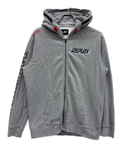 REPLAY（リプレイ）REPLAY (リプレイ) ジップパーカー グレー サイズ:XLの古着・服飾アイテム