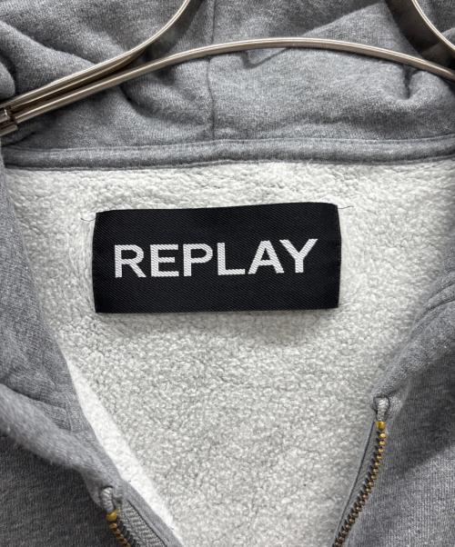 REPLAY（リプレイ）REPLAY (リプレイ) ジップパーカー グレー サイズ:XLの古着・服飾アイテム