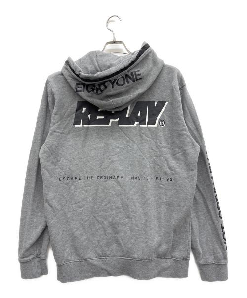 REPLAY（リプレイ）REPLAY (リプレイ) ジップパーカー グレー サイズ:XLの古着・服飾アイテム
