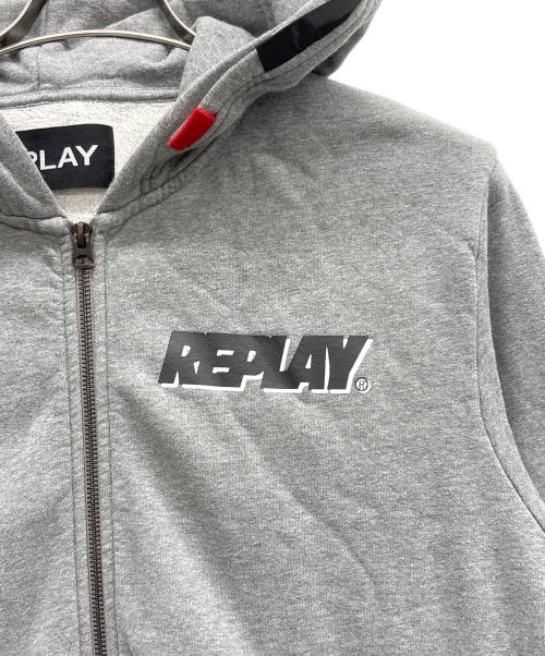 REPLAY（リプレイ）REPLAY (リプレイ) ジップパーカー グレー サイズ:XLの古着・服飾アイテム