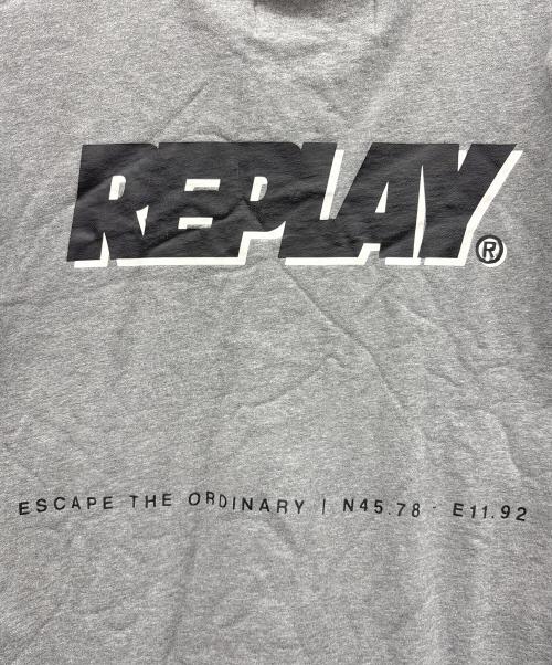 REPLAY（リプレイ）REPLAY (リプレイ) ジップパーカー グレー サイズ:XLの古着・服飾アイテム
