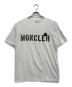 MONCLER（モンクレール）の古着「ラバーロゴTシャツ」｜ホワイト×ブラウン