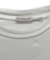MONCLER (モンクレール) ラバーロゴTシャツ ホワイト×ブラウン サイズ:M：16000円
