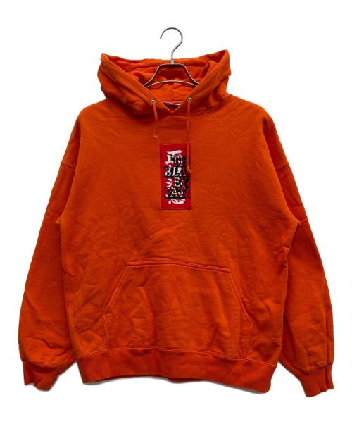BlackEyePatch（ブラックアイパッチ）BlackEyePatch (ブラックアイパッチ) パーカー オレンジ サイズ:Lの古着・服飾アイテム