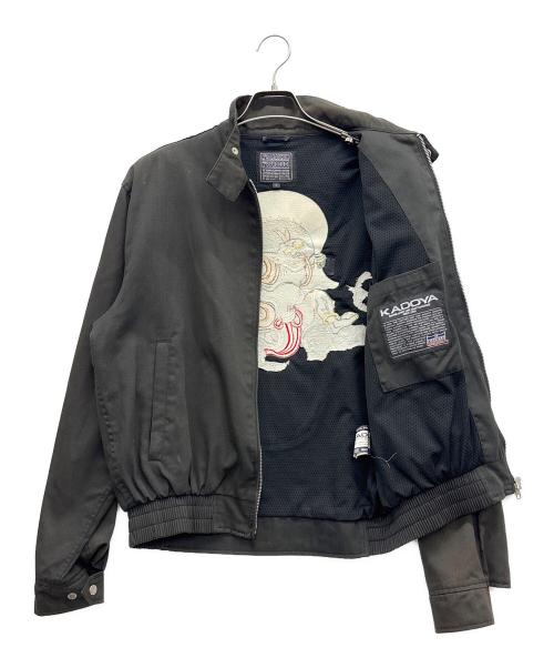 KADOYA（カドヤ）KADOYA (カドヤ) スカジャン ブラック サイズ:Lの古着・服飾アイテム