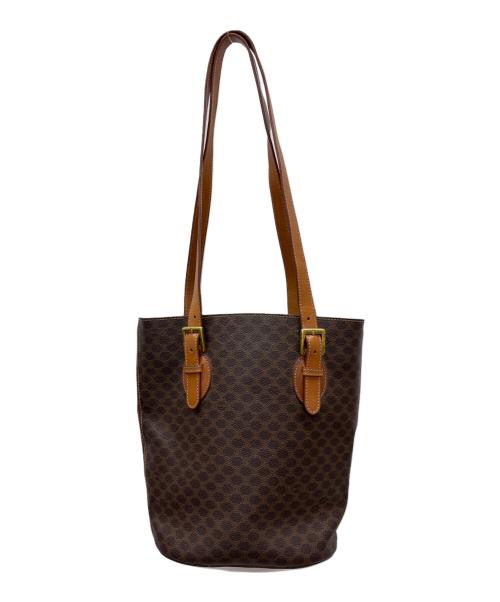 CELINE（セリーヌ）CELINE (セリーヌ) バケツ型トートバッグ ブラウンの古着・服飾アイテム
