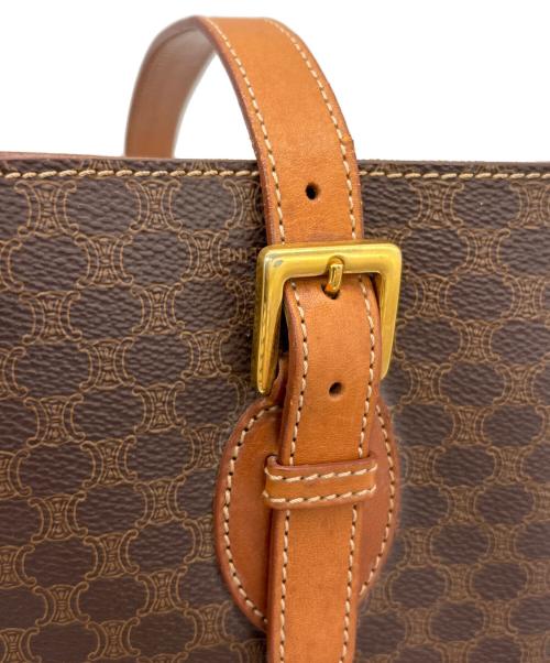 CELINE（セリーヌ）CELINE (セリーヌ) バケツ型トートバッグ ブラウンの古着・服飾アイテム