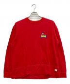 jc de castelbajac×DISNEYジャン・シャルル・ドゥ・カステルバジャック×ディズニー）の古着「スウェット」｜レッド
