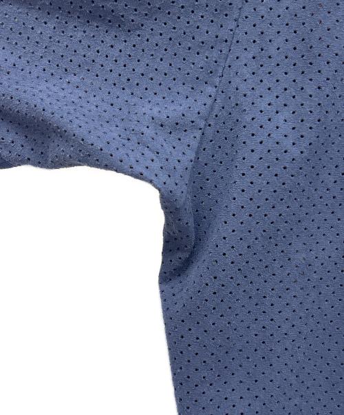SUPREME（シュプリーム）SUPREME (シュプリーム) ULTRASUEDE MESH BASEBALL JERSEY ネイビー×ホワイト サイズ:XLの古着・服飾アイテム
