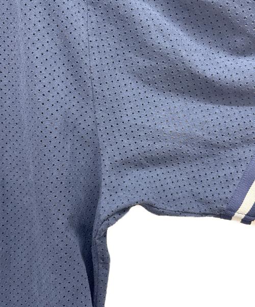 SUPREME（シュプリーム）SUPREME (シュプリーム) ULTRASUEDE MESH BASEBALL JERSEY ネイビー×ホワイト サイズ:XLの古着・服飾アイテム