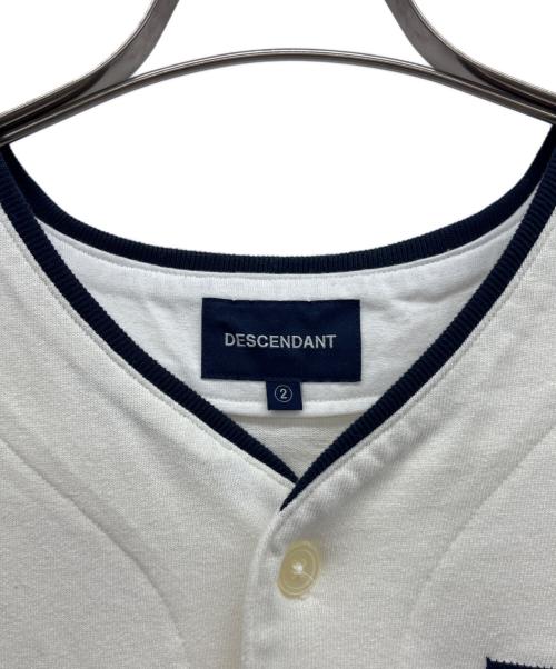 DESCENDANT（ディセンダント）DESCENDANT (ディセンダント) ベースボールシャツ ホワイト サイズ:2の古着・服飾アイテム