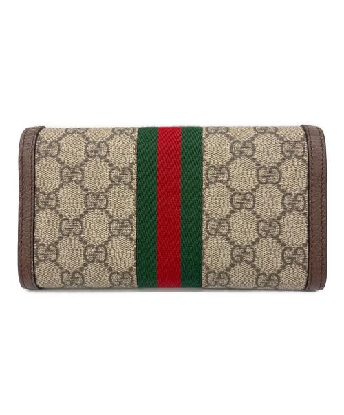 GUCCI（グッチ）GUCCI (グッチ) 長財布 ブラウンの古着・服飾アイテム