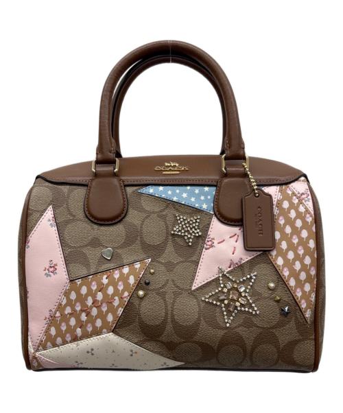 COACH（コーチ）COACH (コーチ) ミニボストンバッグ ブラウンの古着・服飾アイテム