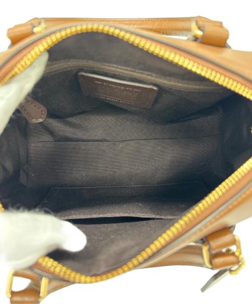 COACH（コーチ）COACH (コーチ) ミニボストンバッグ ブラウンの古着・服飾アイテム