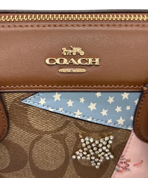 COACH（コーチ）COACH (コーチ) ミニボストンバッグ ブラウンの古着・服飾アイテム