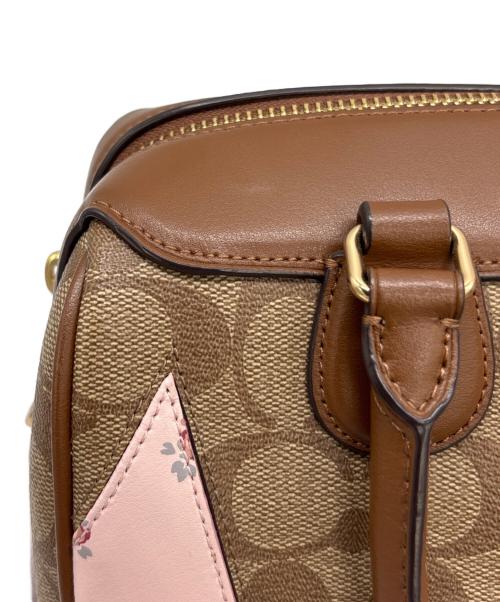 COACH（コーチ）COACH (コーチ) ミニボストンバッグ ブラウンの古着・服飾アイテム
