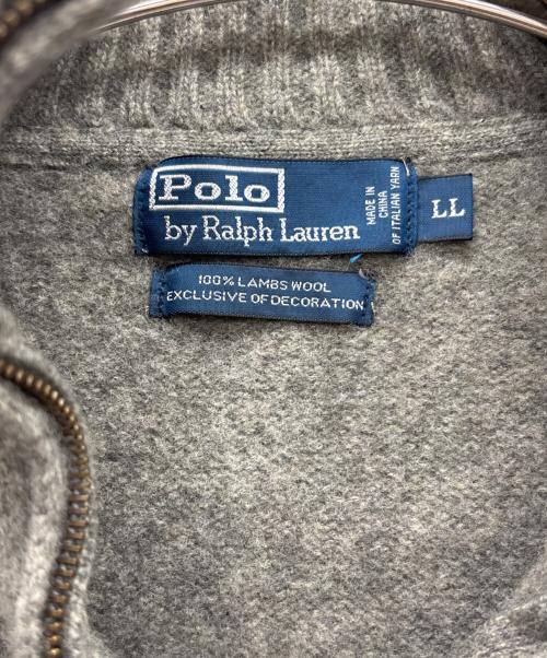 POLO RALPH LAUREN（ポロ・ラルフローレン）POLO RALPH LAUREN (ポロ・ラルフローレン) ハイネックジップニット グレー サイズ:LLの古着・服飾アイテム