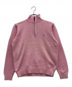 POLO RALPH LAURENポロ・ラルフローレン）の古着「ハーフジップニット」｜ピンク