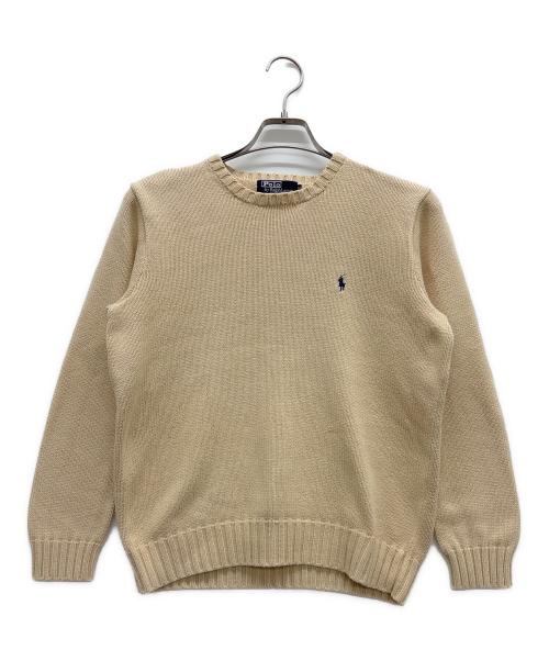 POLO RALPH LAUREN（ポロ・ラルフローレン）POLO RALPH LAUREN (ポロ・ラルフローレン) 厚手ニット ベージュ サイズ:Sの古着・服飾アイテム