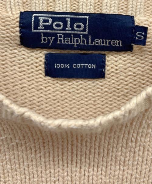 POLO RALPH LAUREN（ポロ・ラルフローレン）POLO RALPH LAUREN (ポロ・ラルフローレン) 厚手ニット ベージュ サイズ:Sの古着・服飾アイテム