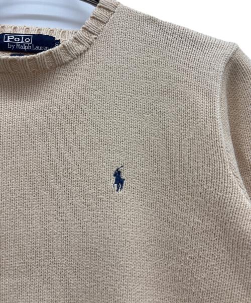 POLO RALPH LAUREN（ポロ・ラルフローレン）POLO RALPH LAUREN (ポロ・ラルフローレン) 厚手ニット ベージュ サイズ:Sの古着・服飾アイテム