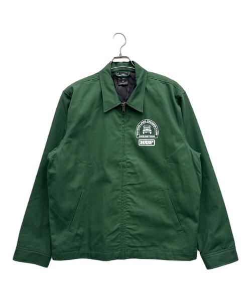 HUF（ハフ）HUF (ハフ) ジップジャケット グリーン サイズ:L 未使用品の古着・服飾アイテム