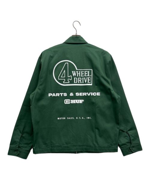 HUF（ハフ）HUF (ハフ) ジップジャケット グリーン サイズ:L 未使用品の古着・服飾アイテム