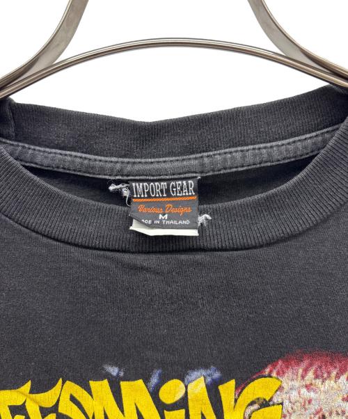 IMPORT GEAR（インポートギア）IMPORT GEAR (インポートギア) プリントTシャツ ブラック×レッド サイズ:Mの古着・服飾アイテム