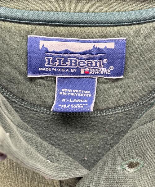 L.L.Bean（エルエルビーン）L.L.Bean (エルエルビーン) RUSSELL ATHLETIC (ラッセルアスレチック) ヘンリーネックスウェット グリーン サイズ:XLの古着・服飾アイテム