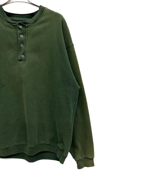 L.L.Bean（エルエルビーン）L.L.Bean (エルエルビーン) RUSSELL ATHLETIC (ラッセルアスレチック) ヘンリーネックスウェット グリーン サイズ:XLの古着・服飾アイテム
