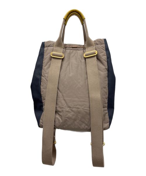 PAUL SMITH（ポールスミス）PAUL SMITH (ポールスミス) 2WAYリュック ベージュ×ネイビーの古着・服飾アイテム