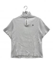POLO RALPH LAUREN（ポロ・ラルフローレン）の古着「ハーフジップスウェット」｜ホワイト