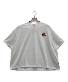 SEESEE×URBS（シーシー×ユーアールビーエス）の古着「SUPER BIG COLOR LOGO TEE」｜ホワイト