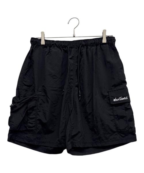 WILD THINGS（ワイルドシングス）WILD THINGS (ワイルドシングス) 別注WT LOGO CARGO SHORTS ブラック サイズ:Lの古着・服飾アイテム