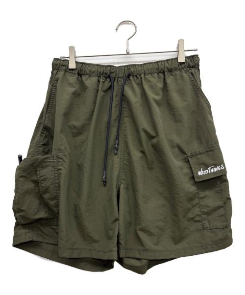 WILD THINGS（ワイルドシングス）WILD THINGS (ワイルドシングス) 別注WT LOGO CARGO SHORTS グリーン サイズ:Lの古着・服飾アイテム