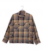PENDLETONペンドルトン）の古着「ジップシャツ」｜ブラウン